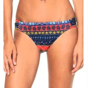 Jessica Simpson Sauce Multi Stripe Bikini Bottom L